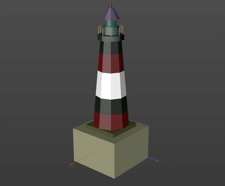 lighthouse 3D Model .c4d .max .obj .3ds .fbx .stl .blend