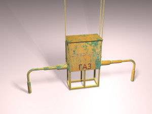 gas booth Modello 3D