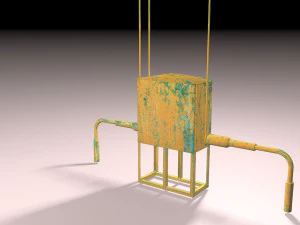 gas booth 3D Model