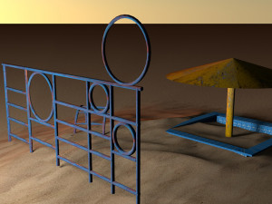 childrens playground 3D 模型