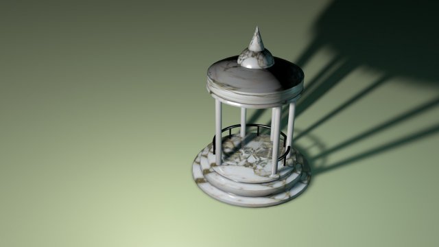 pavilion Model 3D .c4d .max .obj .3ds .fbx .stl .blend 