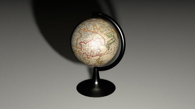 the globe Model 3D .c4d .max .obj .3ds .fbx .stl .blend