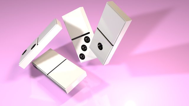 dominoes Modèle 3D .c4d .max .obj .3ds .fbx .stl .blend 