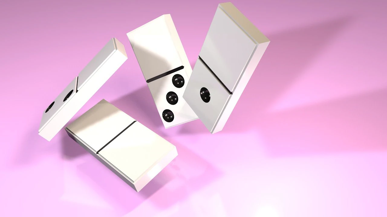dominoes 3D Model .c4d .max .obj .3ds .fbx .stl .blend 