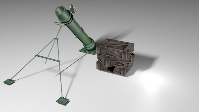 mortar 3Dモデル .c4d .max .obj .3ds .fbx .stl .blend 