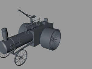 steam tractor Modelo 3D