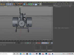 паровой трактор 3D Модель