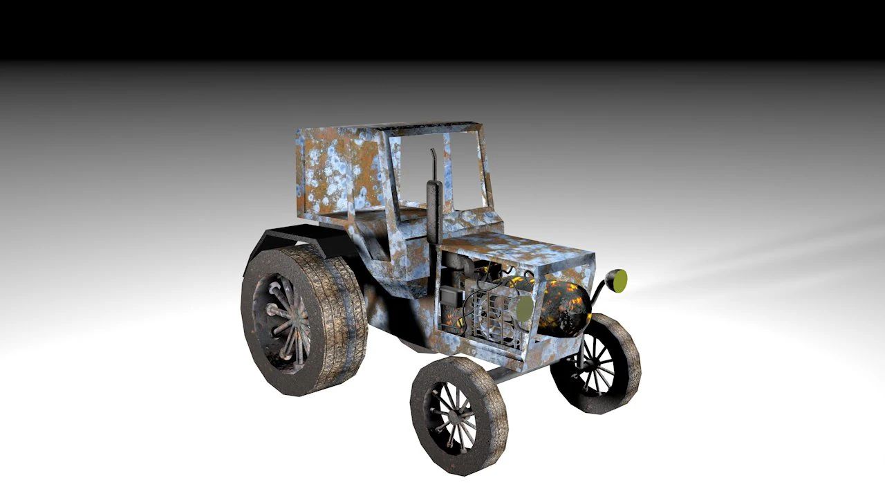 ट्रैक्टर 3D मॉडल .c4d .max .obj .3ds .fbx .stl .blend 