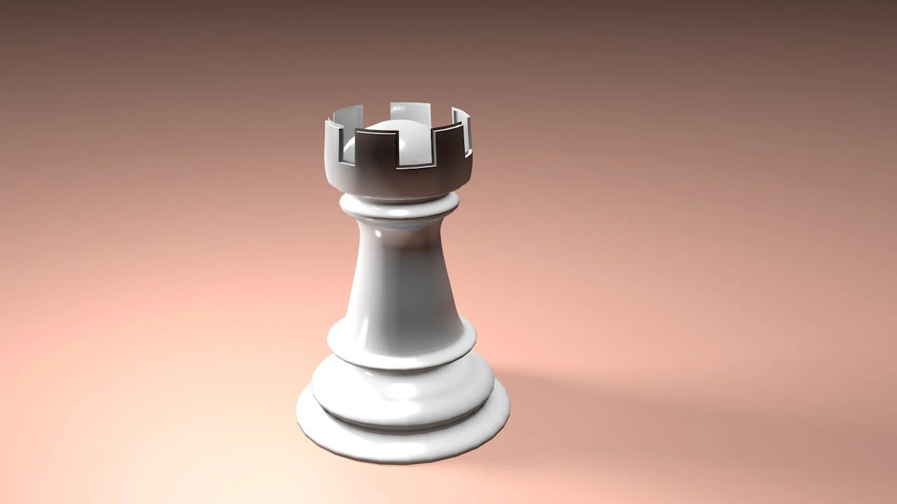 chess rook 3D Model .c4d .max .obj .3ds .fbx .stl .blend 