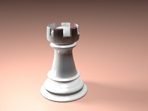 chess rook Model 3D