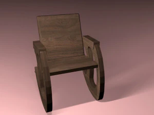 fotel bujany Model 3D