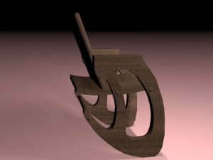 rocking chair Modello 3D
