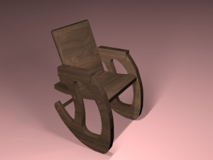 rocking chair Modello 3D