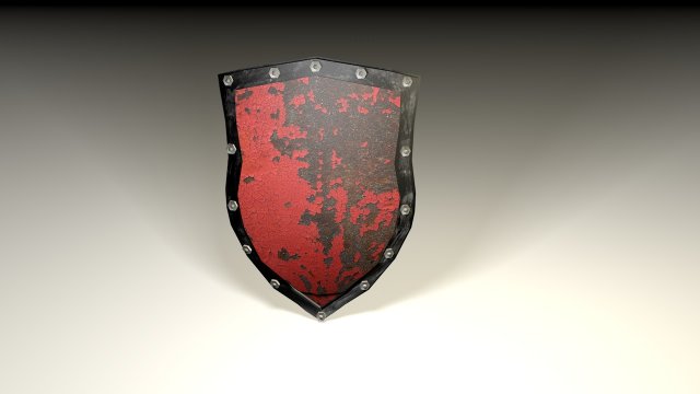 metal shield Modello 3D .c4d .max .obj .3ds .fbx .stl .blend 