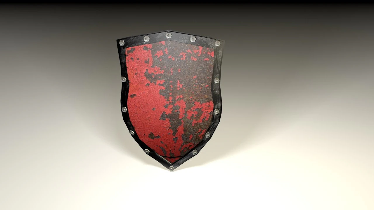 metal shield 3D Model .c4d .max .obj .3ds .fbx .stl .blend 