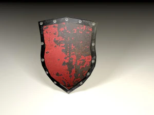 металлический щит 3D Модель