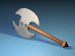 cartoon axe 3D Model