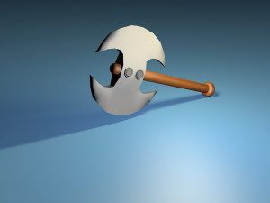 cartoon axe 3D Модель