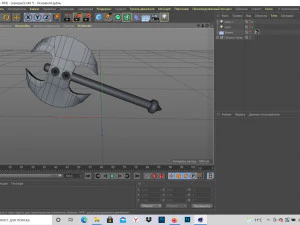cartoon axe 3D Model