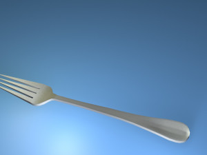 metal fork 3D Модель