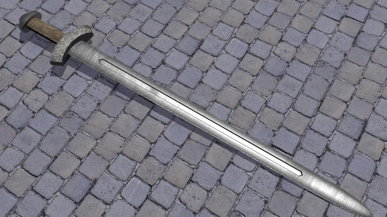 sword 3D Model .c4d .max .obj .3ds .fbx .stl .blend