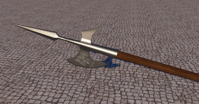 the axe is ancient Modello 3D .c4d .max .obj .3ds .fbx .stl .blend 