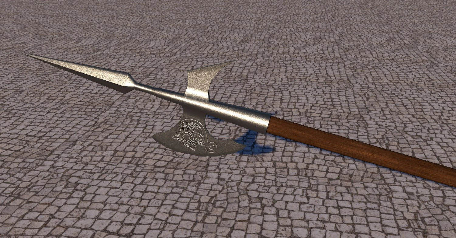 the axe is ancient 3D Model .c4d .max .obj .3ds .fbx .stl .blend 