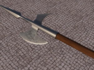 the axe is ancient Modello 3D