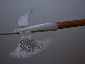 the axe is ancient Modello 3D