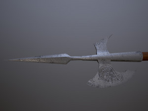 the axe is ancient Modello 3D