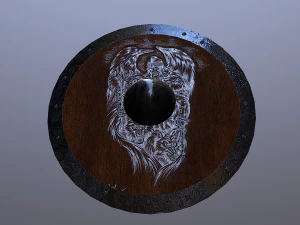 языческий щит 3D Модель