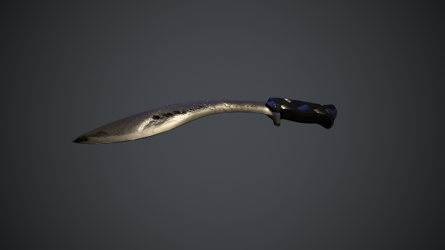 machete Modello 3D .c4d .max .obj .3ds .fbx .stl .blend 