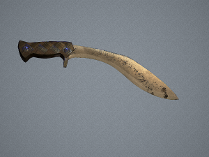 machete Modello 3D
