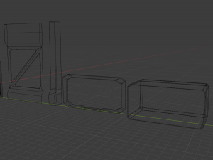 stylized space station room pbr game ready low-poly 3D Модель