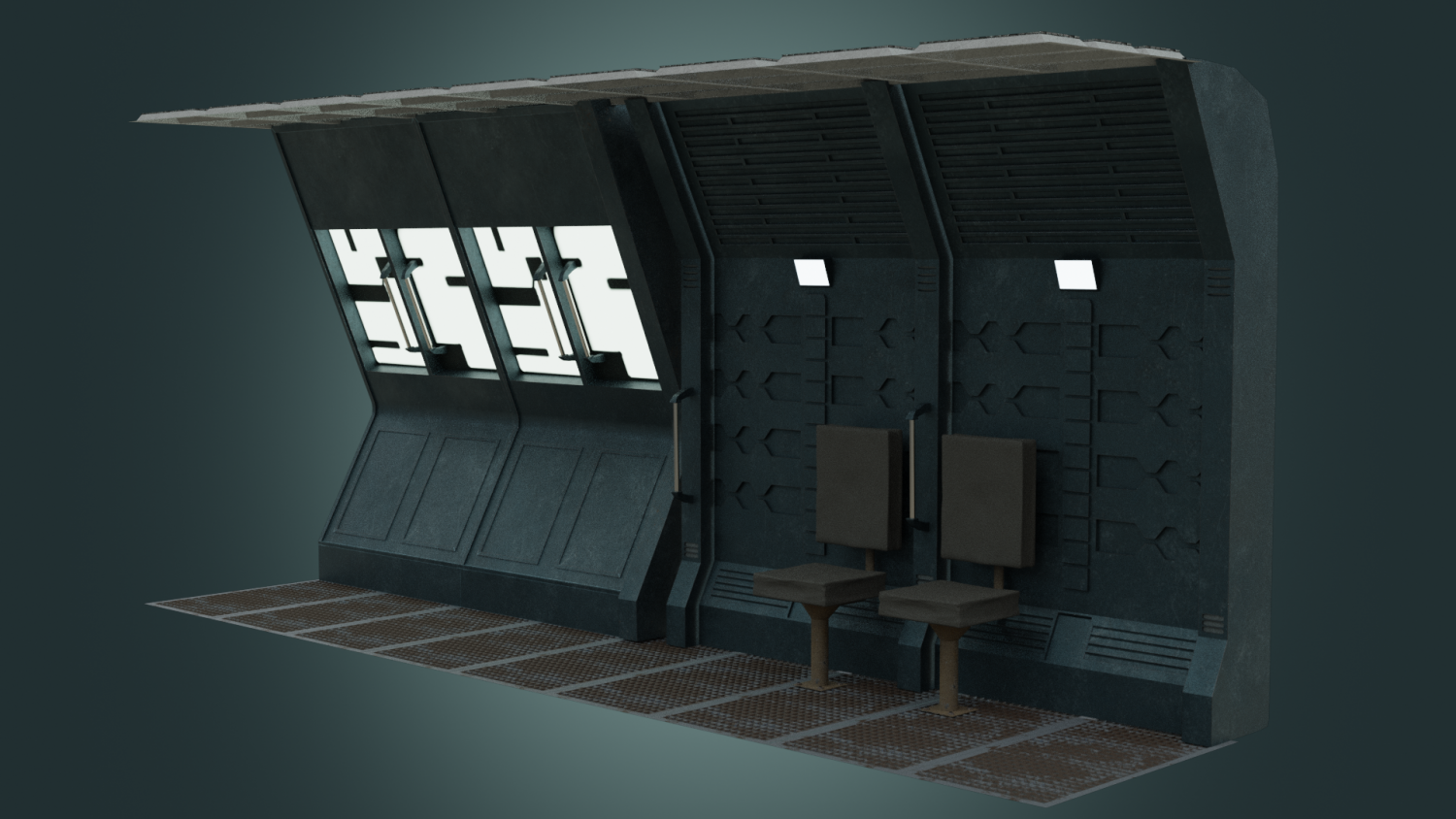 Module resource. 3д модель Sci Fi Interior. 3в модель космической модуль интерьер.