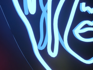 neon set 02 woman Modello 3D