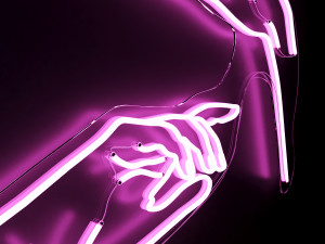 neon set 07 woman Model 3D