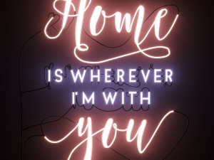 neon text 02 home 3D मॉडल