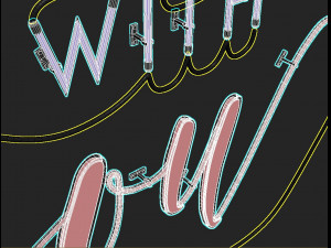 neon text 02 home Modelo 3D