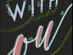 neon text 02 home 3D Model