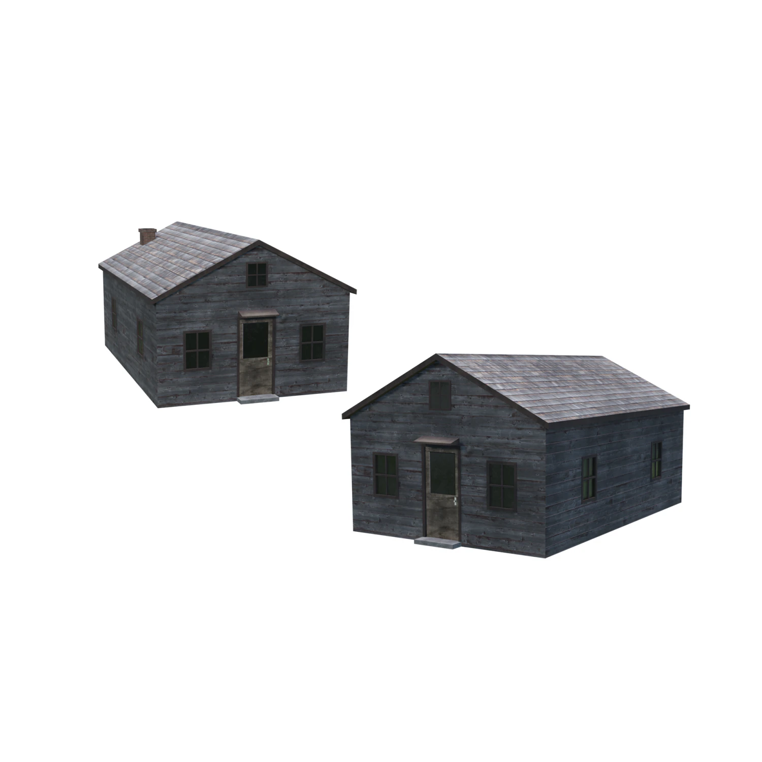 abandoned house 3D Model .c4d .max .obj .3ds .fbx .stl .blend 