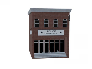police department 3D Model