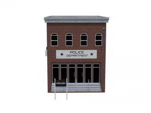 police department 3D Model