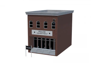 police department 3D Model