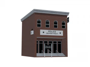 police department 3D Model