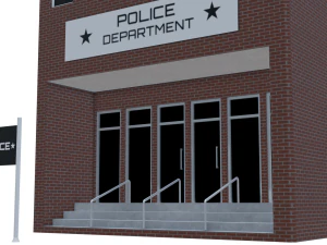 police department 3D Model