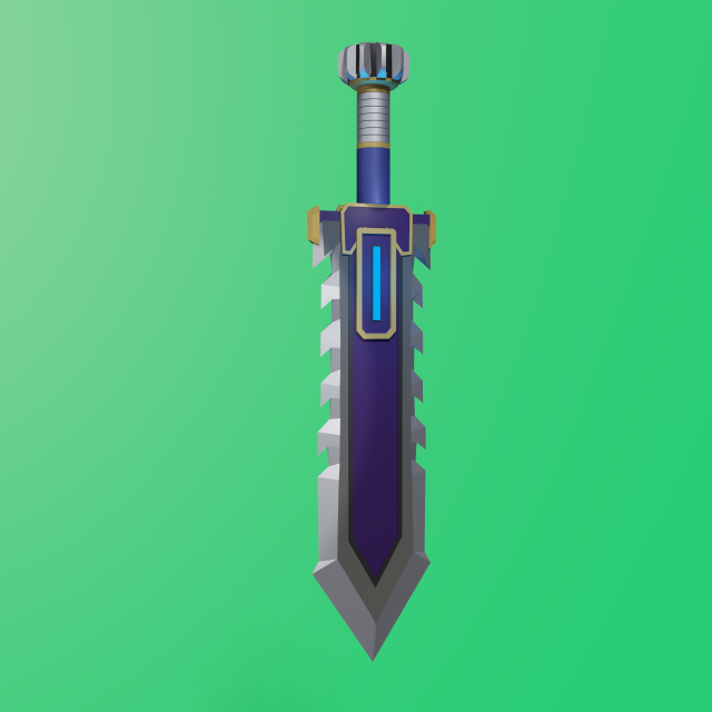 fantasy sword 3D मॉडल .c4d .max .obj .3ds .fbx .stl .blend 