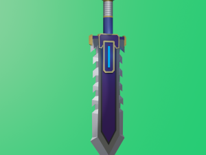 fantasy sword 3D 模型