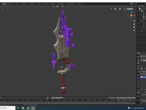 fantasy sword 3D 模型