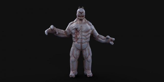cannibal 3D Model .c4d .max .obj .3ds .fbx .stl .blend 